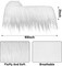 Shaggy Plush Faux Fur Fabric,2x60Inch White Faux Fur Trim by The Yard,Precut Strips Fluffy Fuzzy Christmas Craft Faux Fur Ribbon for Christmas Tree Decor Wreath Santa Hair Dwarf Cosplay Costume